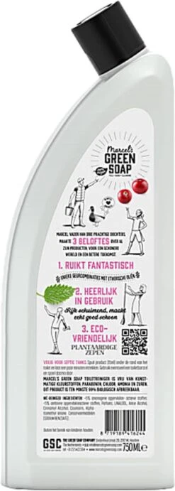 Marcel's Green Soap Toiletreiniger Patchouli & Cranberry - 750 Ml 13 Marcel's Green Soap Toiletreiniger Patchouli & Cranberry - 750 Ml -Dagelijkse Benodigdheden Winkel 429x1200 1