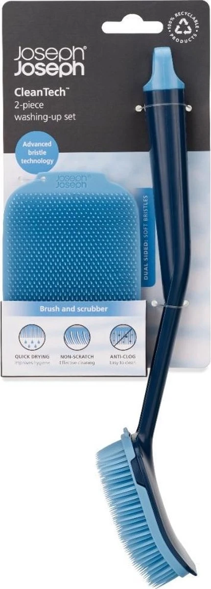Joseph Joseph CleanTech Afwasborstel En Schrobber Set - Kunststof 9 Joseph Joseph CleanTech Afwasborstel En Schrobber Set - Kunststof - Afbeelding 7