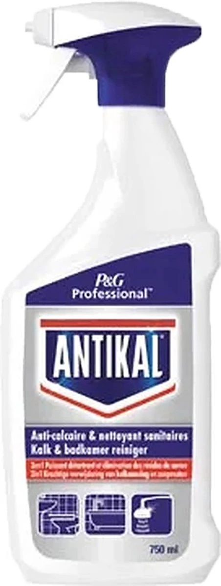 Antikal Kalk En Badkamerreiniger 2in1 Spray 2x750 Ml 4 Antikal Kalk En Badkamerreiniger 2in1 Spray 2x750 Ml - Afbeelding 2