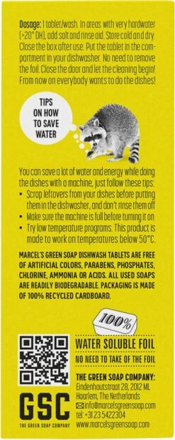 Marcel's Green Soap Vaatwastabletten Grapefruit & Limoen - 25 Stuks -Dagelijkse Benodigdheden Winkel 478x1200 2