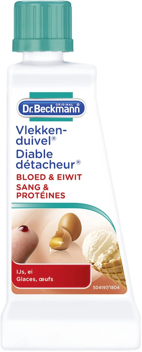 Dr. Beckmann Vlekkenduivel Bloed & Eiwit 50 Ml 6 Dr. Beckmann Vlekkenduivel Bloed & Eiwit 50 Ml - Afbeelding 4