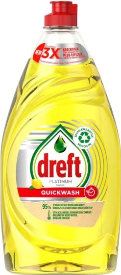 Dreft Platinum - Quickwash - Citroen - Vloeibaar Afwasmiddel - Voordeelverpakking 8 X 780 Ml -Dagelijkse Benodigdheden Winkel 529x1200 3