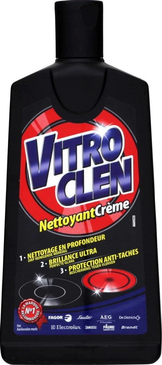 Vitroclen Kookplaatreiniger - Keramisch & Inductie - 500 Ml 4 Vitroclen Kookplaatreiniger - Keramisch & Inductie - 500 Ml - Afbeelding 2