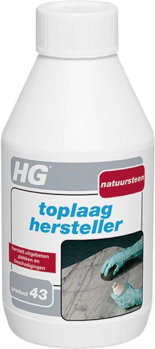 HG Natuursteen Toplaag Hersteller - 250 Ml - Herstelt Beschadigingen - Voor Marmer En Alle Andere Kalkhoudende Natuursteensoort 3 HG Natuursteen Toplaag Hersteller - 250 Ml - Herstelt Beschadigingen - Voor Marmer En Alle Andere Kalkhoudende Natuursteensoort