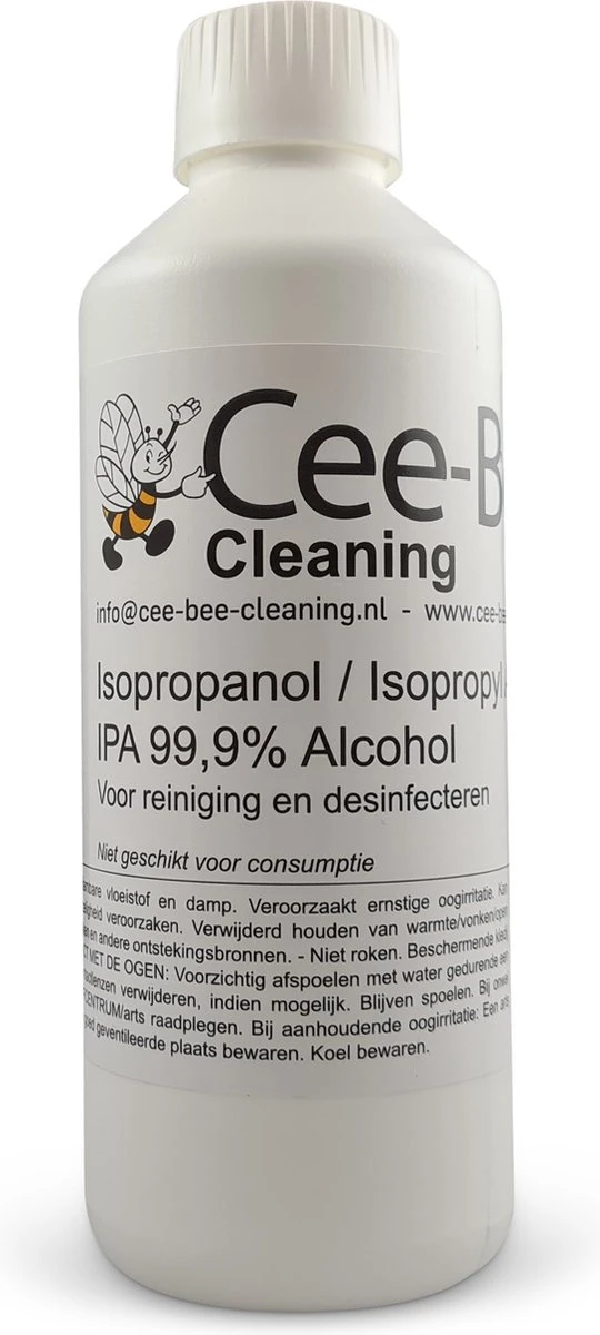 Cee-Bee Isopropanol | Isopropyl | IPA 99.9% Alcohol | 1000 Ml | 3 Flessen á 1 Liter | 3 Liter 5 Cee-Bee Isopropanol | Isopropyl | IPA 99.9% Alcohol | 1000 Ml | 3 Flessen á 1 Liter | 3 Liter - Afbeelding 3