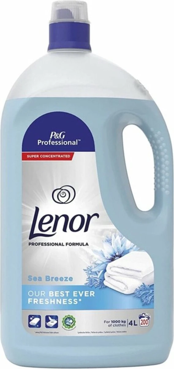 Lenor Professional Spring Breeze Wasverzachter - 4l 3 Lenor Professional Spring Breeze Wasverzachter - 4l