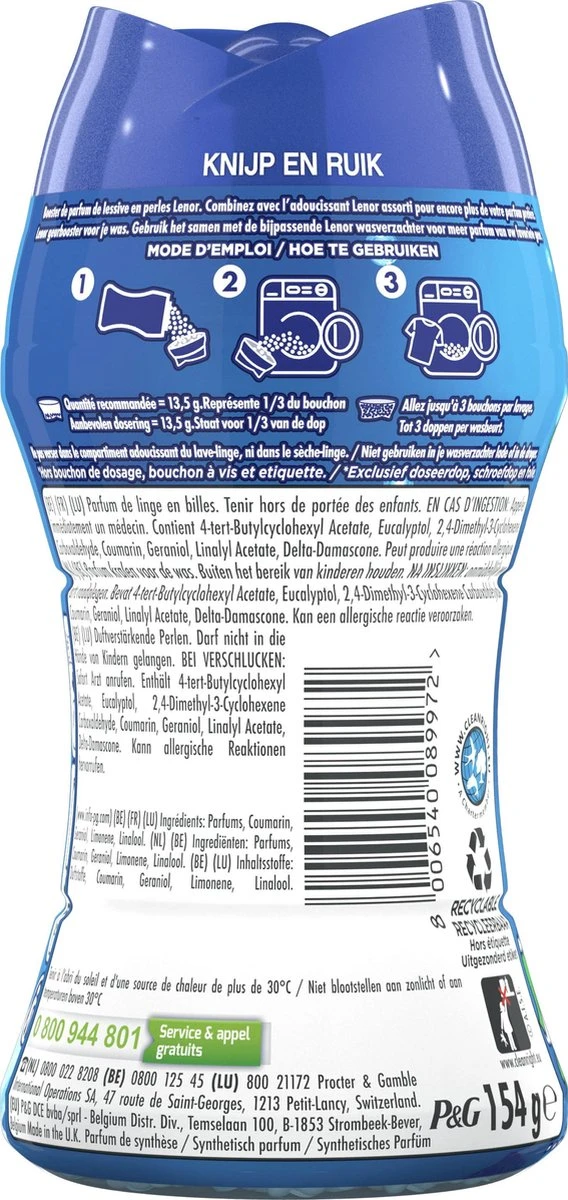 Lenor Geurbooster Zeebries - Geurparels - 6x11 Wasbeurten - Voordeelverpakking 9 Lenor Geurbooster Zeebries - Geurparels - 6x11 Wasbeurten - Voordeelverpakking - Afbeelding 7