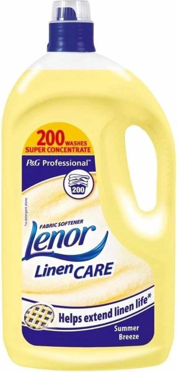 Lenor - Wasverzachter Professional Linen Care - Ultra Zomerfris - 4 Liter - 200 Wasbeurten 3 Lenor - Wasverzachter Professional Linen Care - Ultra Zomerfris - 4 Liter - 200 Wasbeurten
