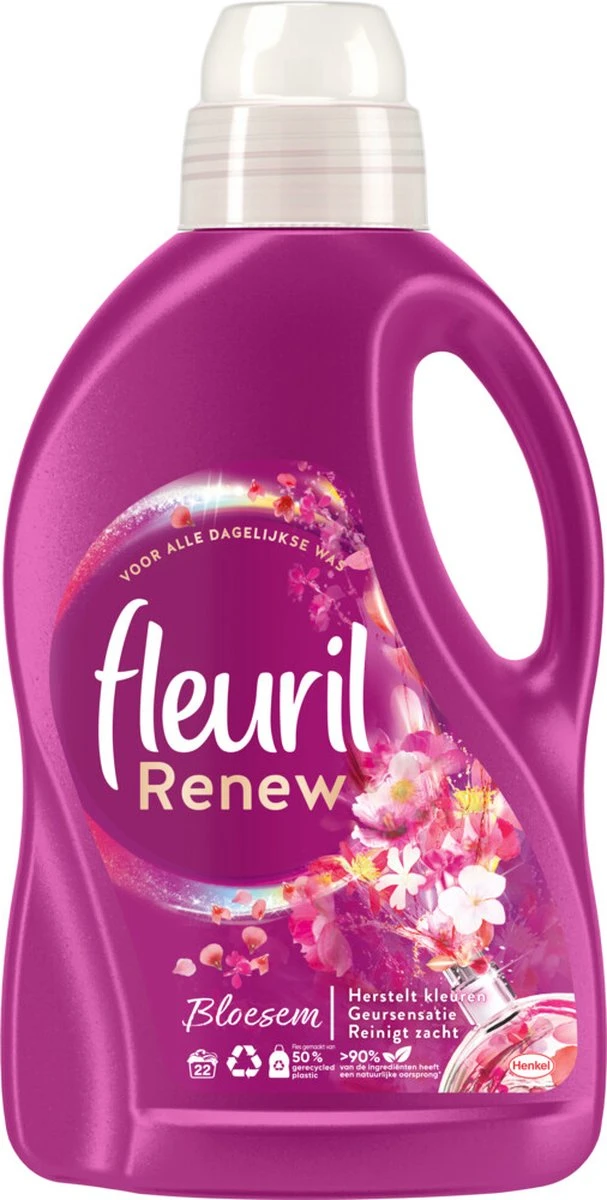 4x Fleuril Wasmiddel Renew Bloesem 1,32 Liter 3 4x Fleuril Wasmiddel Renew Bloesem 1,32 Liter
