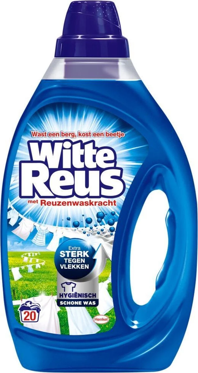 Witte Reus Gel - Vloeibaar Wasmiddel - Voordeelverpakking - 6 X 20 Wasbeurten 11 Witte Reus Gel - Vloeibaar Wasmiddel - Voordeelverpakking - 6 X 20 Wasbeurten - Afbeelding 9