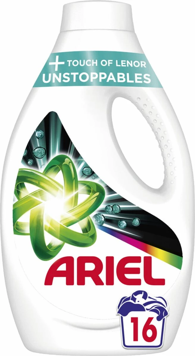 Ariel Vloeibaar Wasmiddel +Touch Van Lenor Unstoppables - Kleur - Voordeelverpakking 4 X 16 Wasbeurten 6 Ariel Vloeibaar Wasmiddel +Touch Van Lenor Unstoppables - Kleur - Voordeelverpakking 4 X 16 Wasbeurten - Afbeelding 4