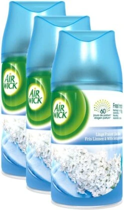 AIRWICK Freshmatic Automatische Spray Refill Frisse Linnen & Witte Bloemen Krimp - (3x250ml) 9 AIRWICK Freshmatic Automatische Spray Refill Frisse Linnen & Witte Bloemen Krimp - (3x250ml) -Dagelijkse Benodigdheden Winkel 712x1200 1