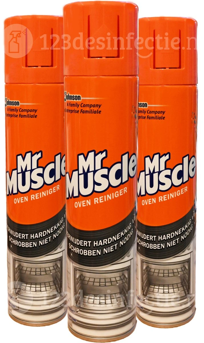 Mr Muscle Ovenreiniger Spray - 3 X 300 Ml - Voordeelverpakking 3 Mr Muscle Ovenreiniger Spray - 3 X 300 Ml - Voordeelverpakking