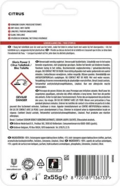 Glorix Power 5 Toiletblokken - Citroen - 7 X 2 Stuks - Voordeelverpakking -Dagelijkse Benodigdheden Winkel 774x1200