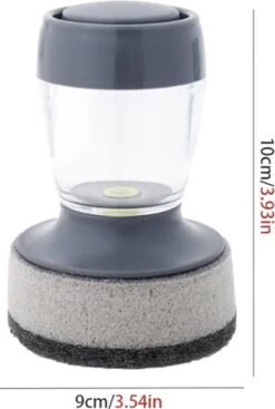 Afwasborstel Met Zeepdispenser – Met 3 Verschillende Opzet Stukken – Inclusief Houder – Grijs – Afwas Borstel Zeepreservoir – Zeep Handborstel – Doseerpomp – Afwasmiddel Dispenser – Navulbaar 14 Afwasborstel Met Zeepdispenser – Met 3 Verschillende Opzet Stukken – Inclusief Houder – Grijs – Afwas Borstel Zeepreservoir – Zeep Handborstel – Doseerpomp – Afwasmiddel Dispenser – Navulbaar -Dagelijkse Benodigdheden Winkel 808x1200