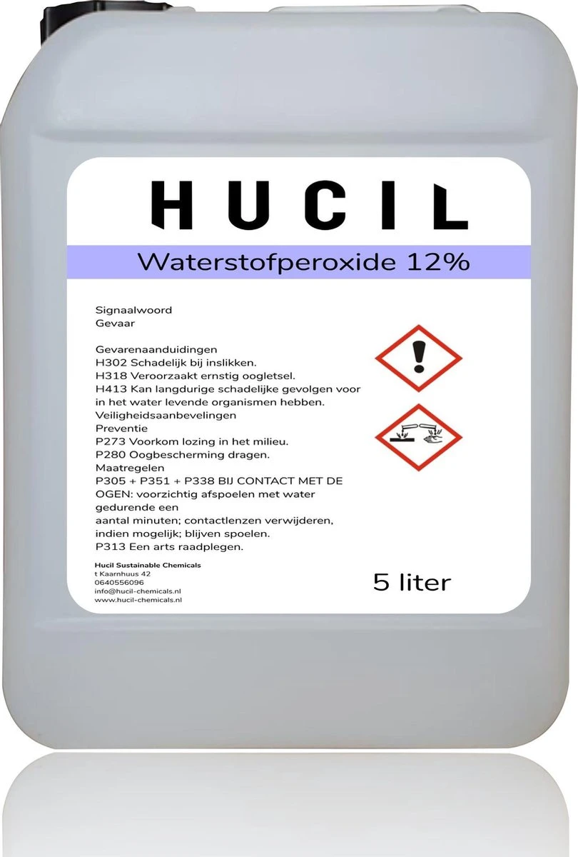 Waterstofperoxide 12% - Hydrogen Peroxide - 5 Liter 3 Waterstofperoxide 12% - Hydrogen Peroxide - 5 Liter