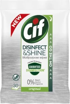 Cif Disinfect & Shine Wipes Original Desinfectie Schoonmaakdoekjes - 12 X 30 Doekjes - Voordeelverpakking 29 Cif Disinfect & Shine Wipes Original Desinfectie Schoonmaakdoekjes - 12 X 30 Doekjes - Voordeelverpakking -Dagelijkse Benodigdheden Winkel 811x1200