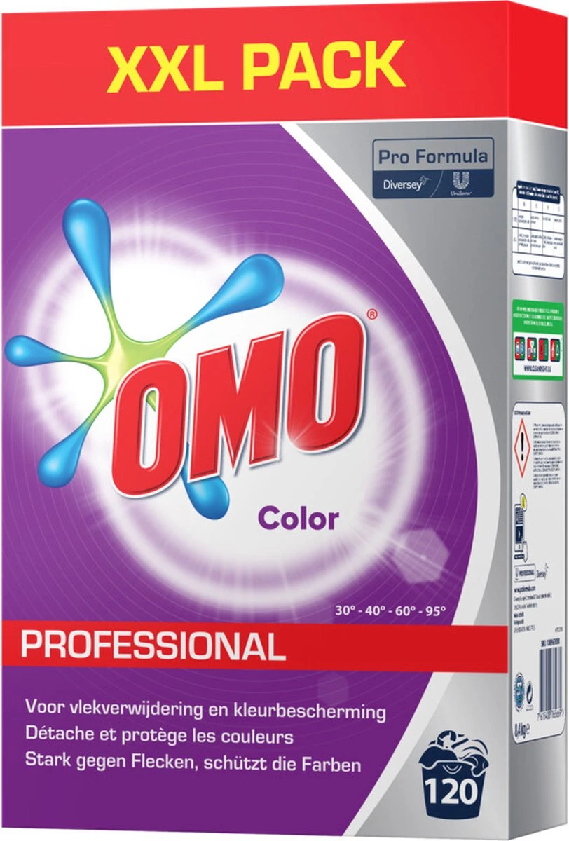 Omo Professional Color 120 Wasbeurten 8,4kg 3 Omo Professional Color 120 Wasbeurten 8,4kg