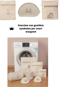 V&P Black Crown Waszakken Set Met Rits - Wasnet - Waszak - Waszakken Set Van 7 Voor Wasgoed - Waszakje Lingerie - Waszak Bh - Divers Delicaat Wasgoed - Wasnet Groot - Wasmachine Zakjes - Laundry Bag Set -Dagelijkse Benodigdheden Winkel 821x1200 1