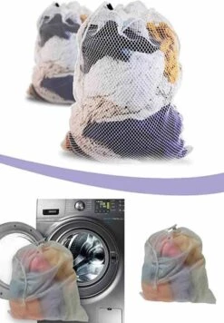 Wasnet Waszak - Groot - XL - 60 X 80 CM - Wit - Treksysteem - Trekbandsluiting - Polyester - Laundry Bag 8 Wasnet Waszak - Groot - XL - 60 X 80 CM - Wit - Treksysteem - Trekbandsluiting - Polyester - Laundry Bag -Dagelijkse Benodigdheden Winkel 832x1200 3