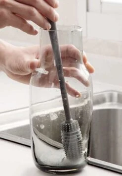 Merkloos Afwasborstel Voor Lange Glazen - Siliconenborstel Lange Glazen - Baby Flessenborstel - Duurzame Afwasborstel - Siliconen Afwasborstel -Dagelijkse Benodigdheden Winkel 834x1200