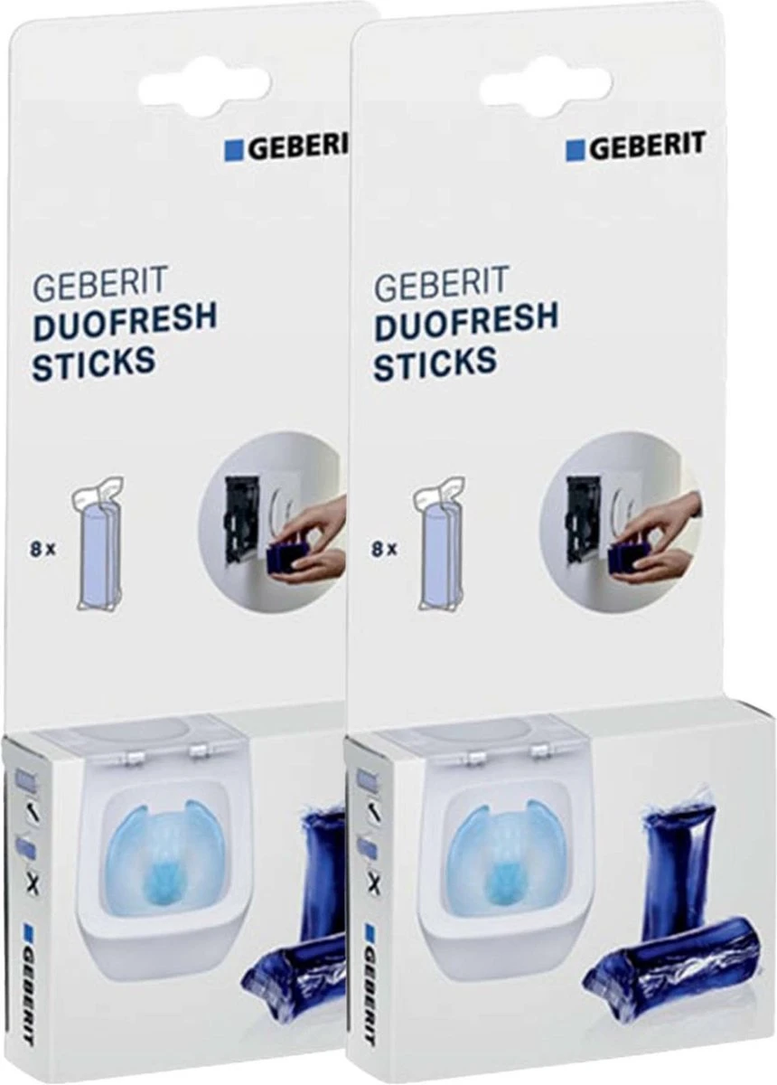 Geberit DuoFresh Sticks 16 Stuks - Voordeelverpakking 3 Geberit DuoFresh Sticks 16 Stuks - Voordeelverpakking