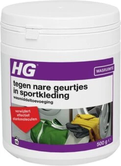 HG Tegen Nare Geurtjes In Sportkleding Wasmiddeltoevoeging - 500gr - Ook Bruikbaar Voor Handdoeken En Andere Kleding - Elimineert 100% Stankmoleculen - Biologisch Afbreekbaar -Dagelijkse Benodigdheden Winkel 877x1200 3