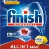 Finish All In 1 Max Citroen - Vaatwastabletten - 170 Tabs - Voordeelpak 2 Finish All In 1 Max Citroen - Vaatwastabletten - 170 Tabs - Voordeelpak -Dagelijkse Benodigdheden Winkel 886x1200 2