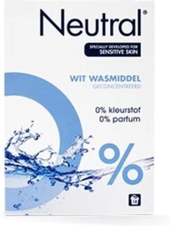Neutral 0% Wit Parfumvrij Waspoeder - 45 Wasbeurten - Wasmiddel 37 Neutral 0% Wit Parfumvrij Waspoeder - 45 Wasbeurten - Wasmiddel -Dagelijkse Benodigdheden Winkel 904x1200