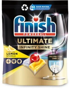 Finish Ultimate Infinity Shine Citroen Vaatwastabletten - 160 Capsules -Dagelijkse Benodigdheden Winkel 957x1200