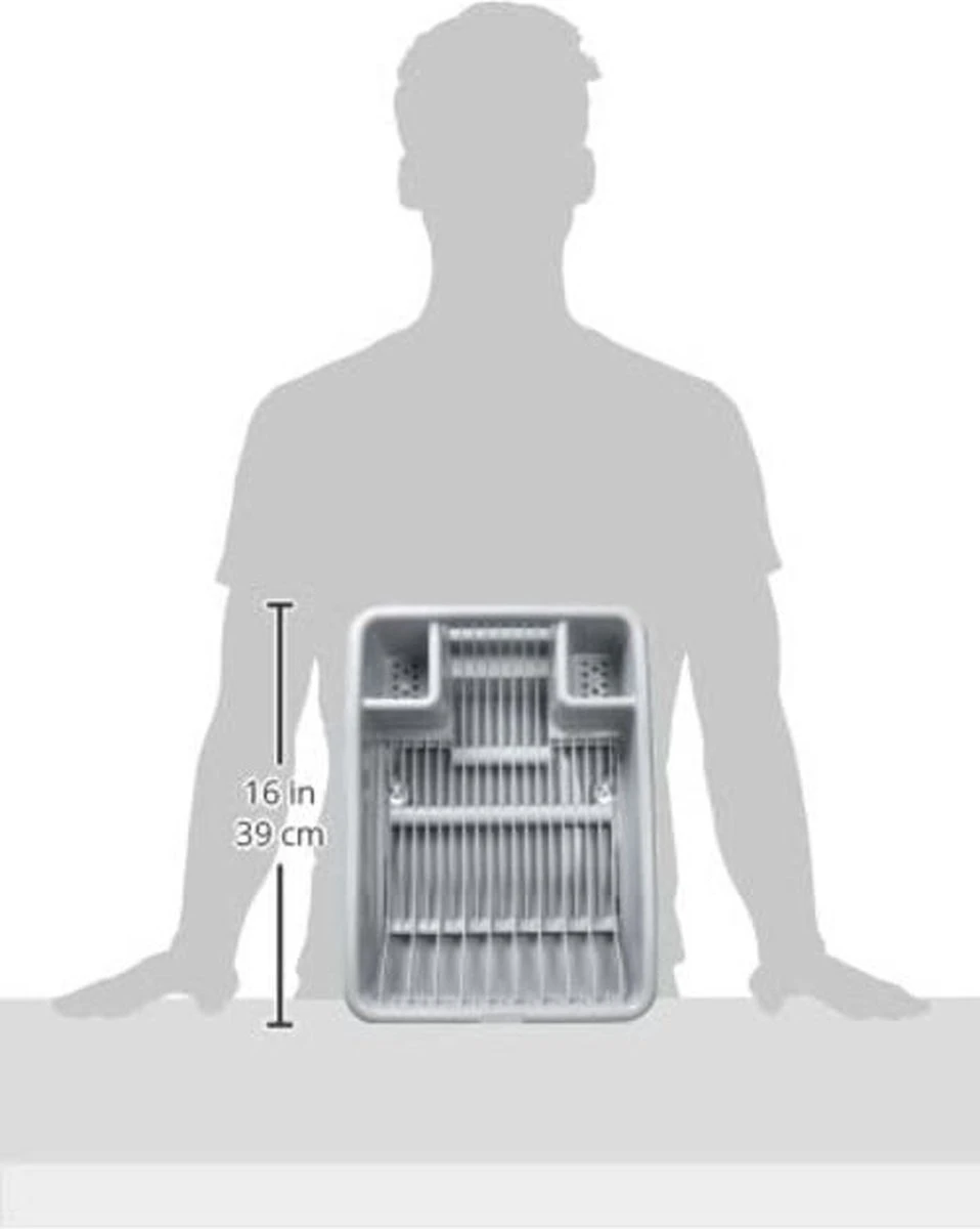 Curver Afdruiprek Met Met Lekbak Plateau - Kliksysteem - Afdruiprek Voor Afwas - Vaatwas Rek - Afdruiprek - 38x29x8,5 Cm - 2 Stuks 7 Curver Afdruiprek Met Met Lekbak Plateau - Kliksysteem - Afdruiprek Voor Afwas - Vaatwas Rek - Afdruiprek - 38x29x8,5 Cm - 2 Stuks - Afbeelding 5