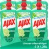 Ajax® Ajax Allesreiniger Limoen 6 X 1.25L - Voordeelverpakking 1 Ajax® Ajax Allesreiniger Limoen 6 X 1.25L - Voordeelverpakking -Dagelijkse Benodigdheden Winkel 960x1200 2