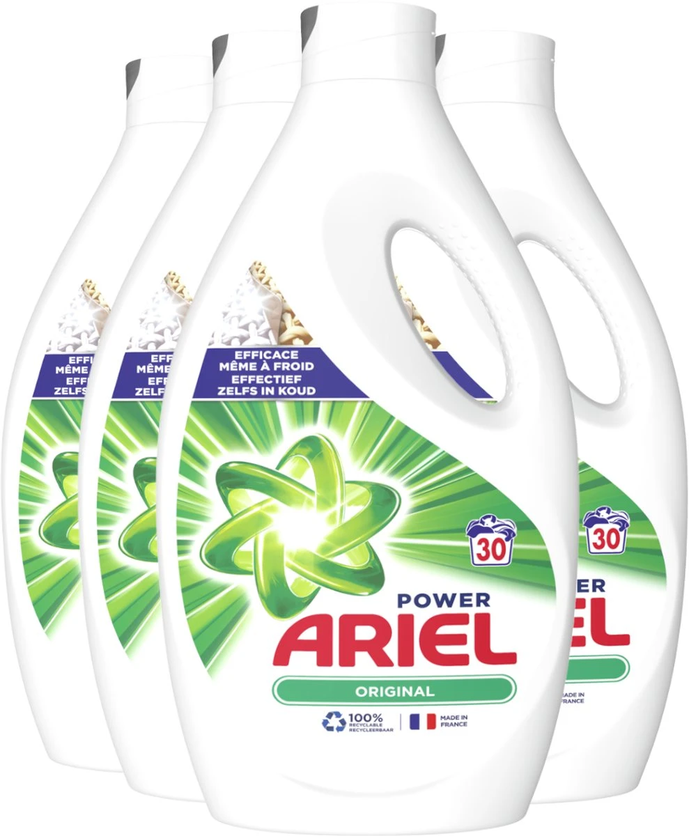 Ariel Original Vloeibaar Wasmiddel - Voordeelverpakking 4 X 30 Wasbeurten 3 Ariel Original Vloeibaar Wasmiddel - Voordeelverpakking 4 X 30 Wasbeurten