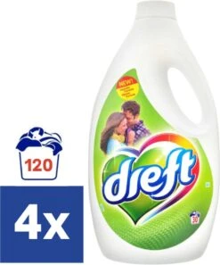Dreft Regular - 4 X 30 Wasbeurten (120) - Wasmiddel - Voordeelverpakking