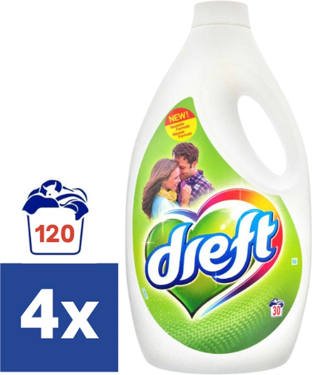 Dreft Regular - 4 X 30 Wasbeurten (120) - Wasmiddel - Voordeelverpakking 3 Dreft Regular - 4 X 30 Wasbeurten (120) - Wasmiddel - Voordeelverpakking